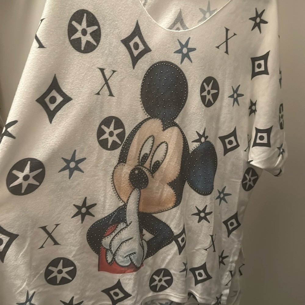 One size fits all Mickey Mouse bling t shirt
